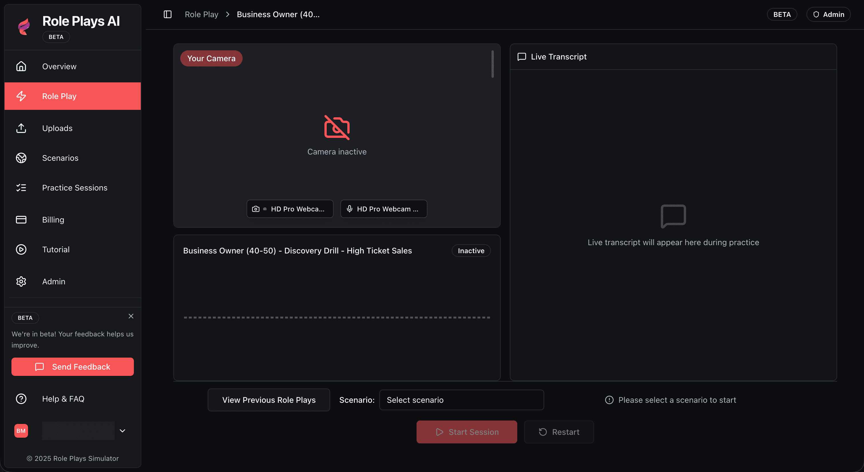 AI Roleplay Training